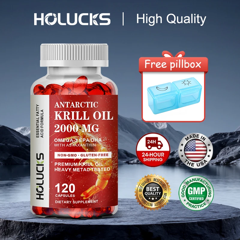 Капсулы с высокой абсорбционным масло Антарктического криля, 2000 мг, с астаксантином, поддержкой воспаления, холестерина и когнитивной функцией
Капсулы с высокой абсорбционным масло Антарктического криля, 2000 мг, с астаксантином, поддержкой воспаления, холестерина и когнитивной функцией