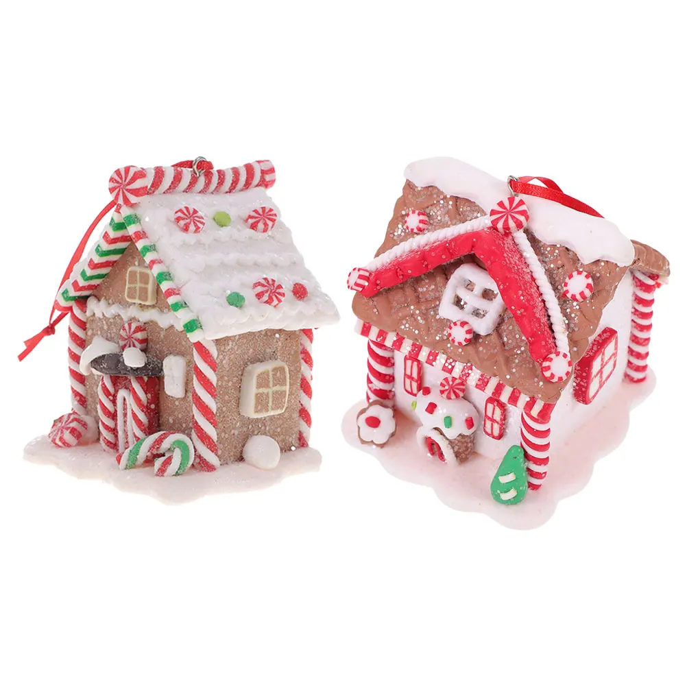 2Pcs Small House Pendant Gingerbread Christmas Tree Decorations PVC Ornaments Candy House Holiday Party New Year Festive Charm
2Pcs Small House Pendant Gingerbread Christmas Tree Decorations PVC Ornaments Candy House Holiday Party New Year Festive Charm