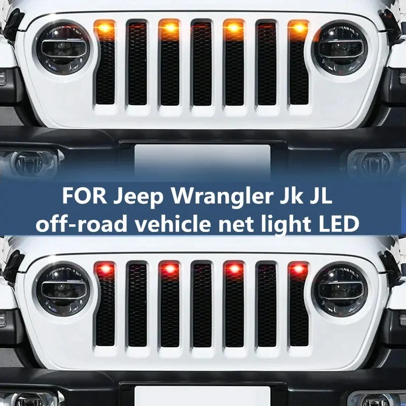 Car light modification FOR Jeep Wrangler Jk JL front grille atmosphere light LED Wrangler decorative light daytime running
Car light modification FOR Jeep Wrangler Jk JL front grille atmosphere light LED Wrangler decorative light daytime running