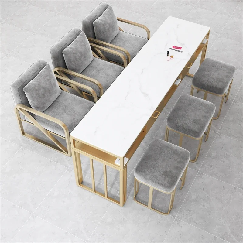 Equipment Gold Nail Table Workstation Chair Beauty Nail Table Organizer Reception Compact Biurko Do Manicure Home Furniture
Equipment Gold Nail Table Workstation Chair Beauty Nail Table Organizer Reception Compact Biurko Do Manicure Home Furniture