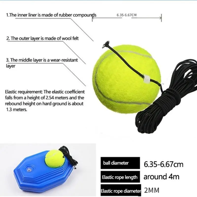 652F Tennis Trainer Single Tennis Practice Equipment for Adults, Kids, Beginners
652F Tennis Trainer Single Tennis Practice Equipment for Adults, Kids, Beginners