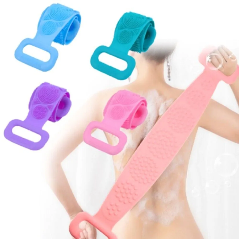 60cm Silicone Bath Body Brush Scrubber Towel Unisex Back Cleaning Shower Strap Body Wash Scrubber Belt for Women Men Exhausting
60cm Silicone Bath Body Brush Scrubber Towel Unisex Back Cleaning Shower Strap Body Wash Scrubber Belt for Women Men Exhausting