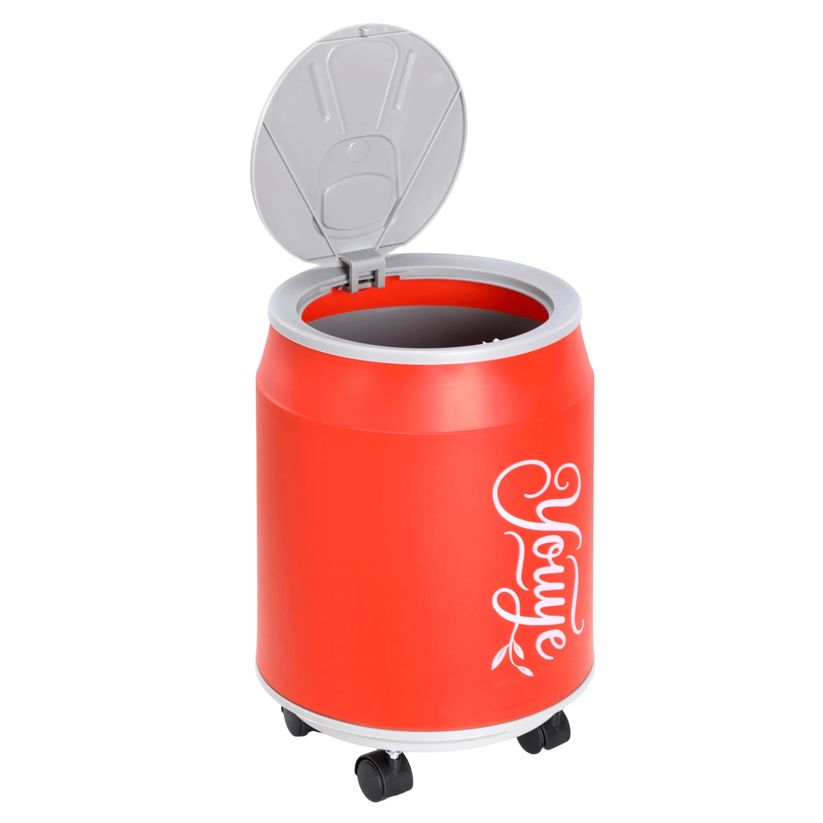 12L Soda Shaped Trash Can with Press Type Lid Small Plastic Trash Can Multi-Use for Bathroom Powder Bedroom Kitchen Craft Office
12L Soda Shaped Trash Can with Press Type Lid Small Plastic Trash Can Multi-Use for Bathroom Powder Bedroom Kitchen Craft Office