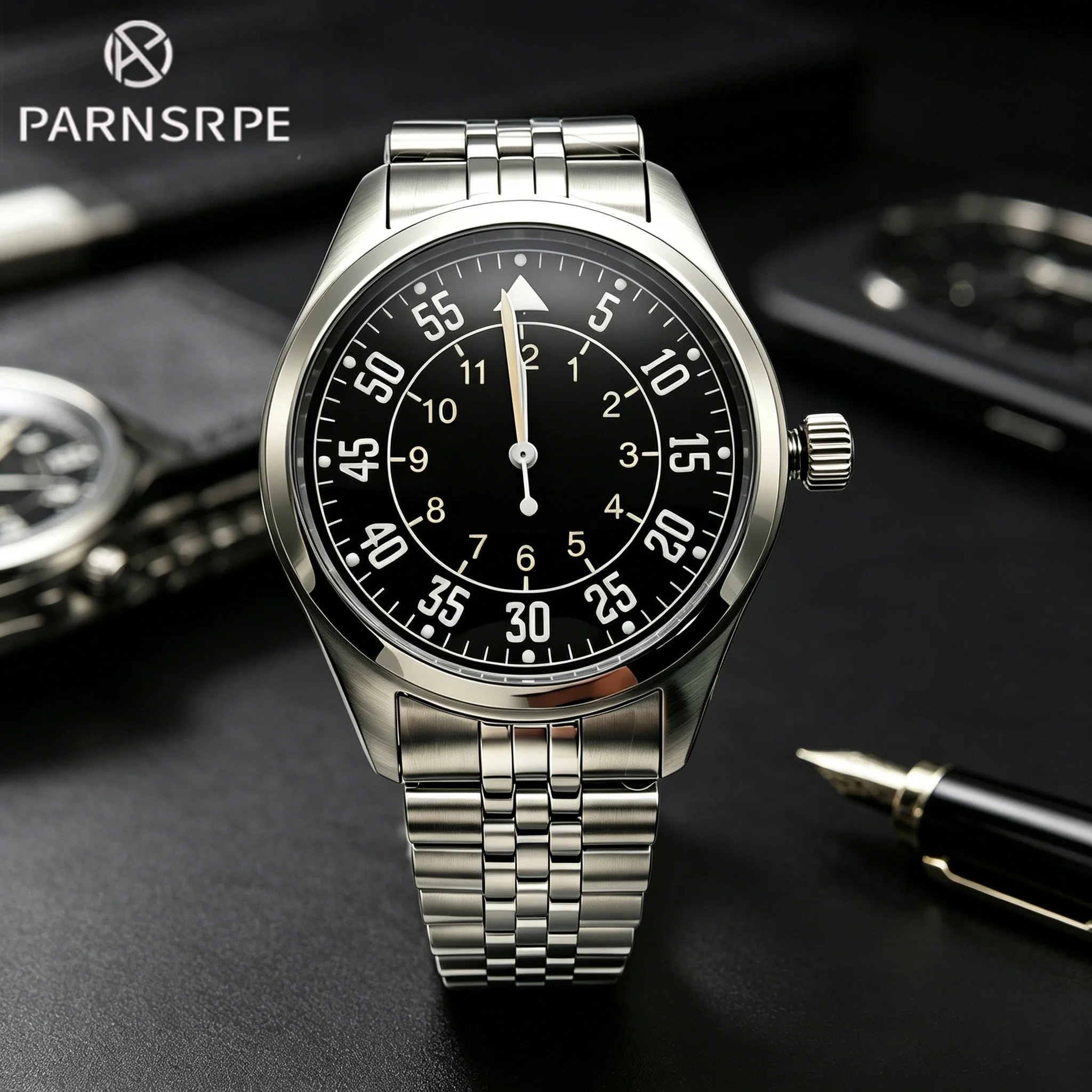 40mm Pilot Series Watch Japanese NH35 Movement Vintage Automatic Watch Mechanical Wristwatch for Men
40mm Pilot Series Watch Japanese NH35 Movement Vintage Automatic Watch Mechanical Wristwatch for Men