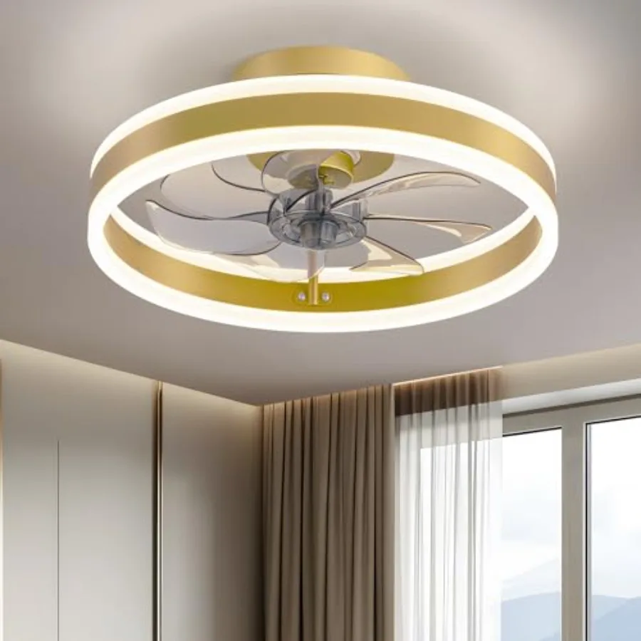 15.8 Low Profile LED Ceiling Fans with Light, Reversible Flush Mount with Remote and 6 Winds Speeds Fan Lighting, 3 Colors Dimm
15.8 Low Profile LED Ceiling Fans with Light, Reversible Flush Mount with Remote and 6 Winds Speeds Fan Lighting, 3 Colors Dimm
