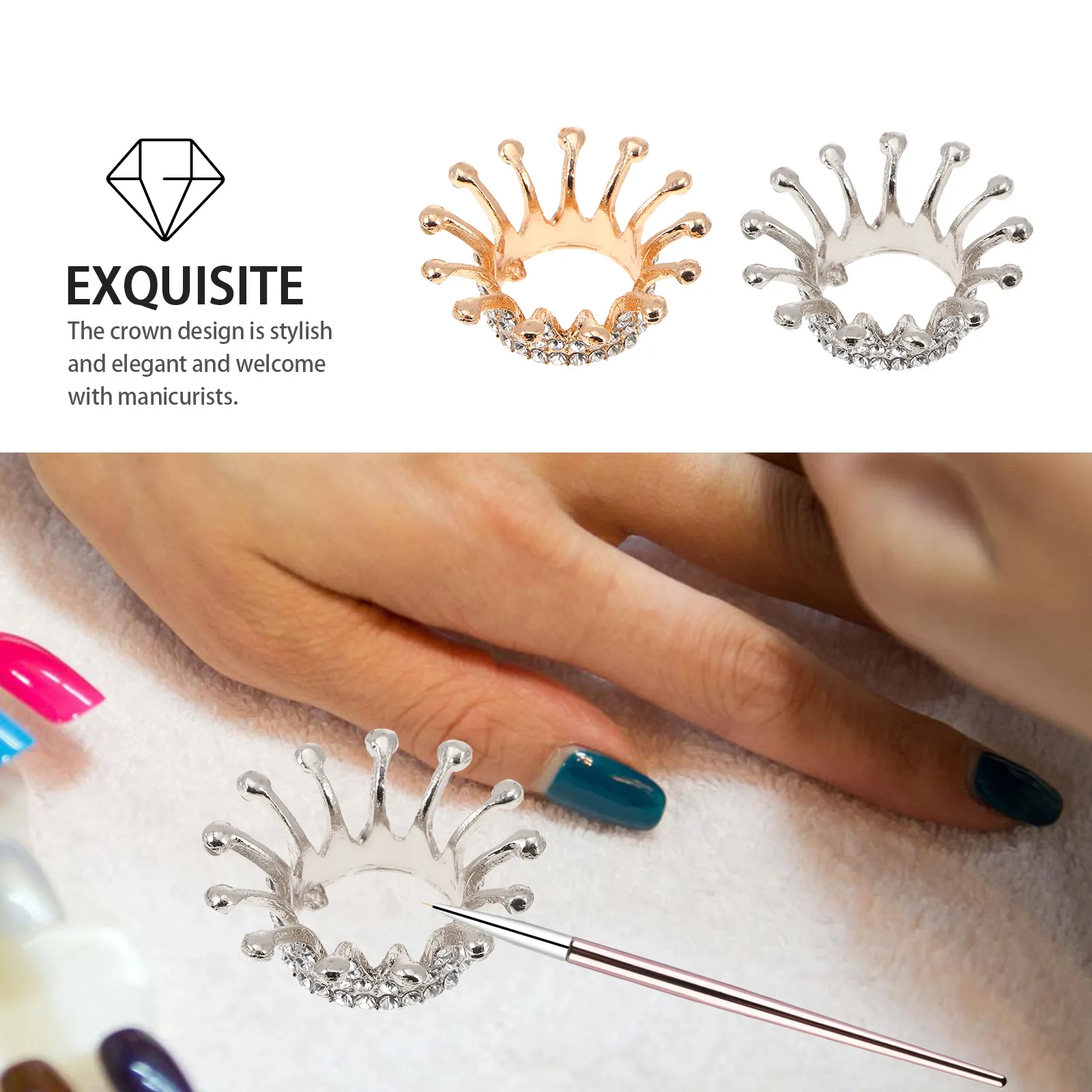 2 Pcs Retro Crown Pen Holder Nail Art Plate Polish Plates Manicure Bowl Cup Pallets
2 Pcs Retro Crown Pen Holder Nail Art Plate Polish Plates Manicure Bowl Cup Pallets
