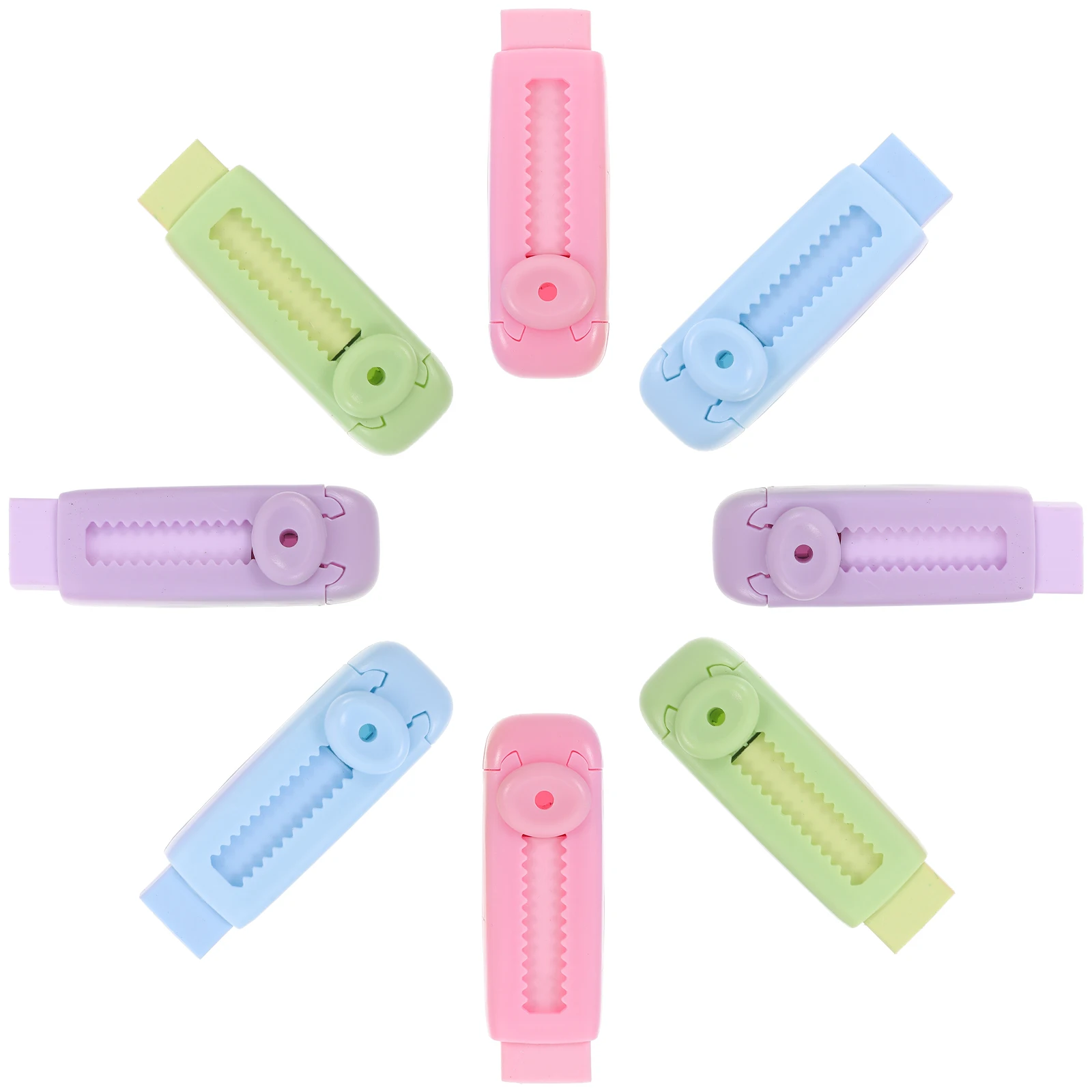 8 Pcs Retractable Eraser Cute Student Supplies Sliding Design Traceless Rubber School Office Use Exam Erasers Small Size
8 Pcs Retractable Eraser Cute Student Supplies Sliding Design Traceless Rubber School Office Use Exam Erasers Small Size