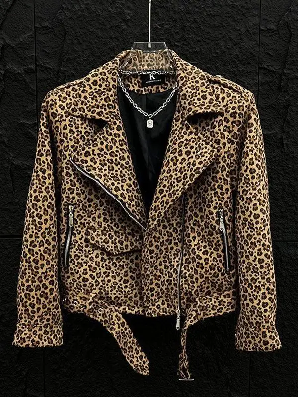 Мужская осенне-зимняя куртка-жакет в стиле casual с леопардовым принтом, свободного кроя, для мотоциклистов, высококачественная, модная, повседневная, для отдыха
Мужская осенне-зимняя куртка-жакет в стиле casual с леопардовым принтом, свободного кроя, для мотоциклистов, высококачественная, модная, повседневная, для отдыха