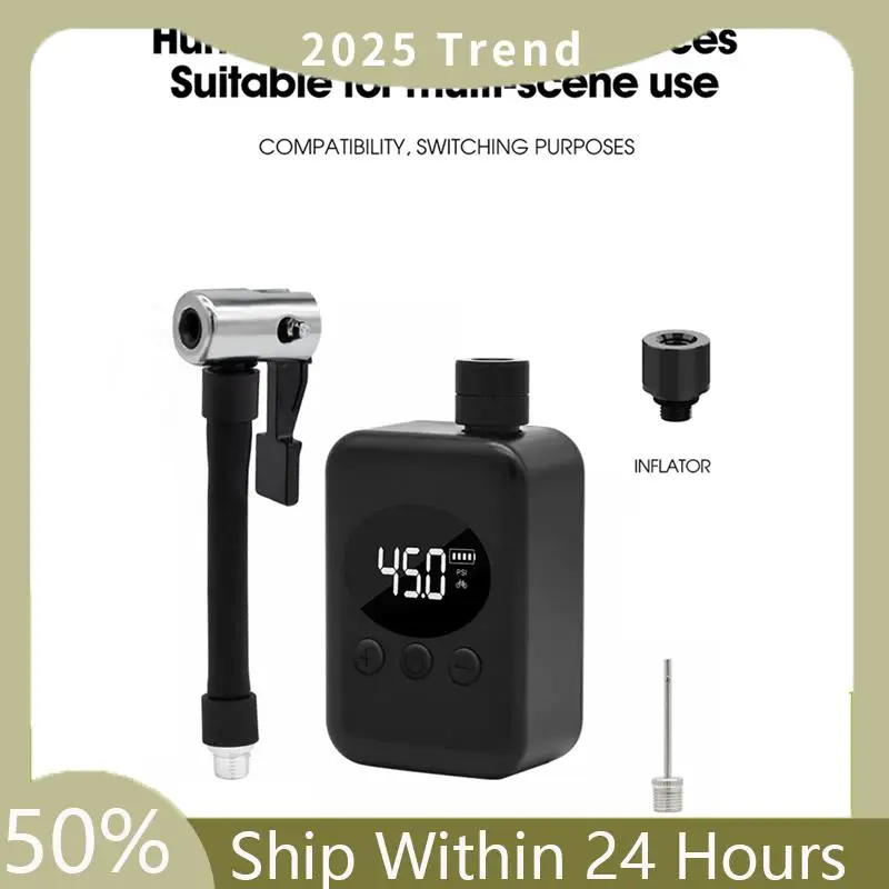 A35F New Portable Mini Electric Air Pump Bicycle Tire Inflator With Valves Suitable For Road Bike And Motorcycle
A35F New Portable Mini Electric Air Pump Bicycle Tire Inflator With Valves Suitable For Road Bike And Motorcycle