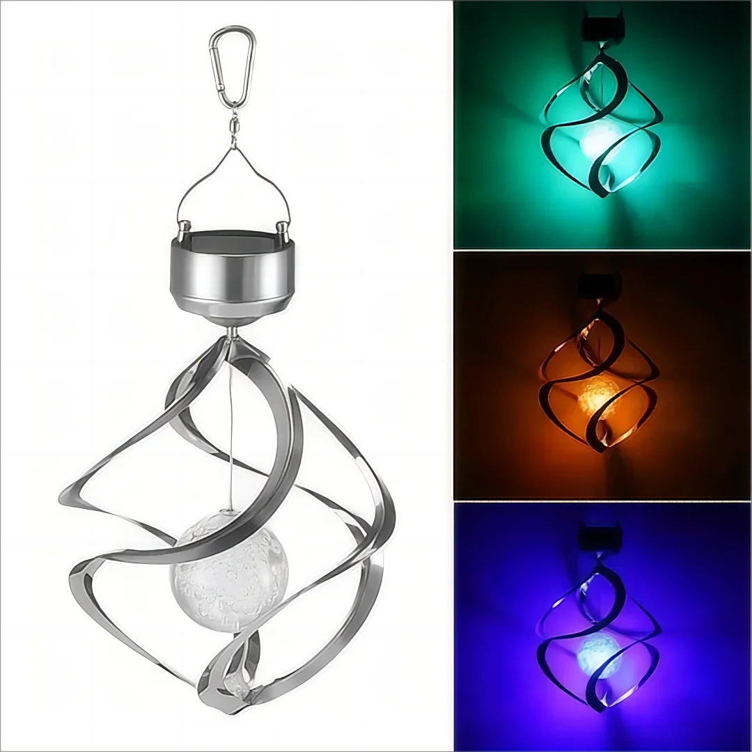 LED Wind Spinner Solar Light, Changing Color Ball, Hanging Lantern, Outdoor Decor, Home Decor, 1Pc
LED Wind Spinner Solar Light, Changing Color Ball, Hanging Lantern, Outdoor Decor, Home Decor, 1Pc