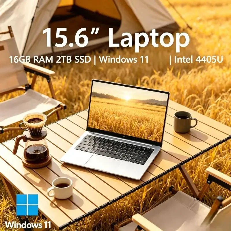 15.6 Inch Notebook, 120Hz Display, Intel 4405U,32GB RAM 2TB,Elegant Keyboard Paired with Steady Battery, Ideal for Outdoor Trips
15.6 Inch Notebook, 120Hz Display, Intel 4405U,32GB RAM 2TB,Elegant Keyboard Paired with Steady Battery, Ideal for Outdoor Trips