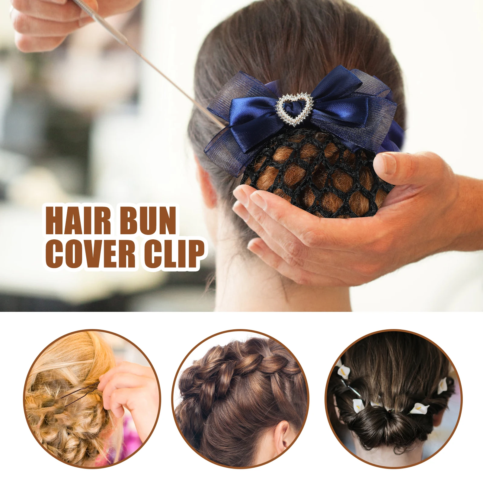 2 pcs Black Hairnets Professional Clip Mesh Bow Barrette Staff Accessories Women Hair Bun Covers For Work Party Daily Use
2 pcs Black Hairnets Professional Clip Mesh Bow Barrette Staff Accessories Women Hair Bun Covers For Work Party Daily Use