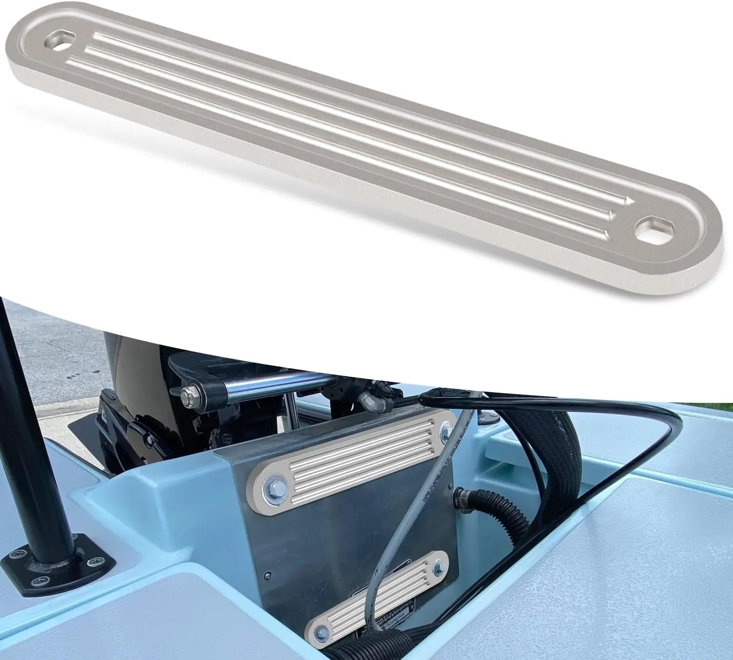 Universal Outboard Transom Support Plate, 15"x2"x3/8" Cast Aluminum
Universal Outboard Transom Support Plate, 15"x2"x3/8" Cast Aluminum
