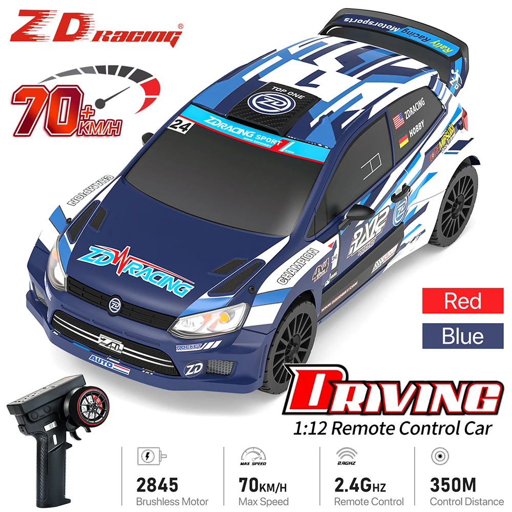 ZD Racing RC Car 1:12 Scale RX12 Brushless Car 70KM/H Car 4WD 2200mAh 350M Rally Vehicle
ZD Racing RC Car 1:12 Scale RX12 Brushless Car 70KM/H Car 4WD 2200mAh 350M Rally Vehicle