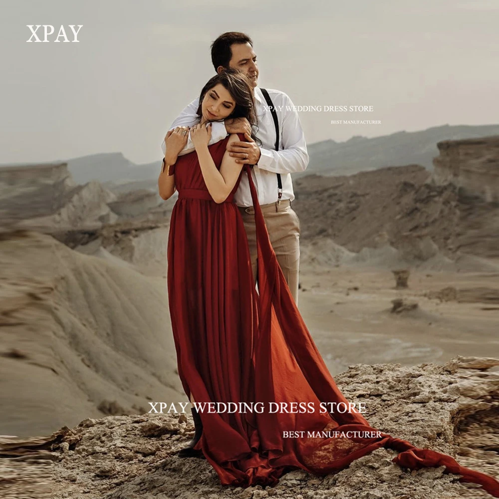 XPAY Dark Red Chiffon Long Prom Dresses One Shoulder Split Arabic Long Evening Gowns Wedding Party Dress Vestido de noche
XPAY Dark Red Chiffon Long Prom Dresses One Shoulder Split Arabic Long Evening Gowns Wedding Party Dress Vestido de noche