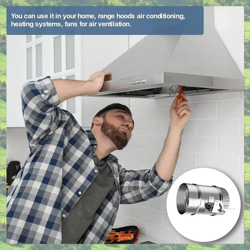 A59Z-2Pcs 4Inch HVAC Duct Manual Volume Damper With Sleeve Galvanized Adjustable Air Flow Duct Hvacair Balance For HVAC
A59Z-2Pcs 4Inch HVAC Duct Manual Volume Damper With Sleeve Galvanized Adjustable Air Flow Duct Hvacair Balance For HVAC