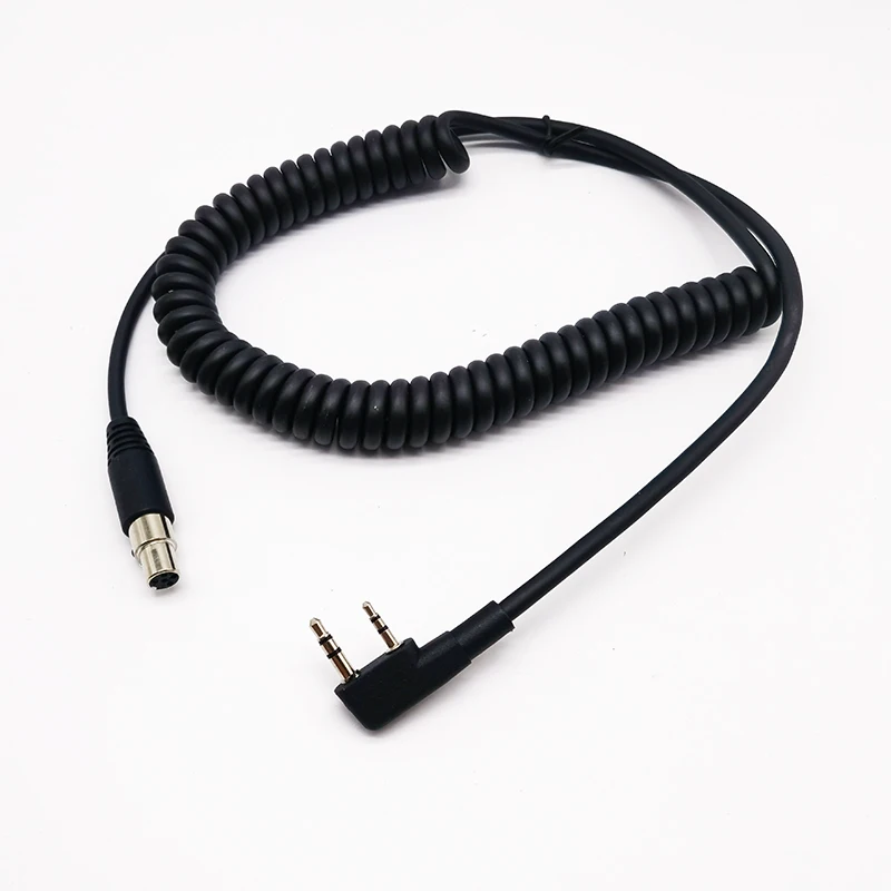 2Pin for Baofeng Kenwood Walkie Talkie to Mini XLR5 Jack Adapter Coiled Cable for GA Military Aviation Helicopter Radio Headset
2Pin for Baofeng Kenwood Walkie Talkie to Mini XLR5 Jack Adapter Coiled Cable for GA Military Aviation Helicopter Radio Headset