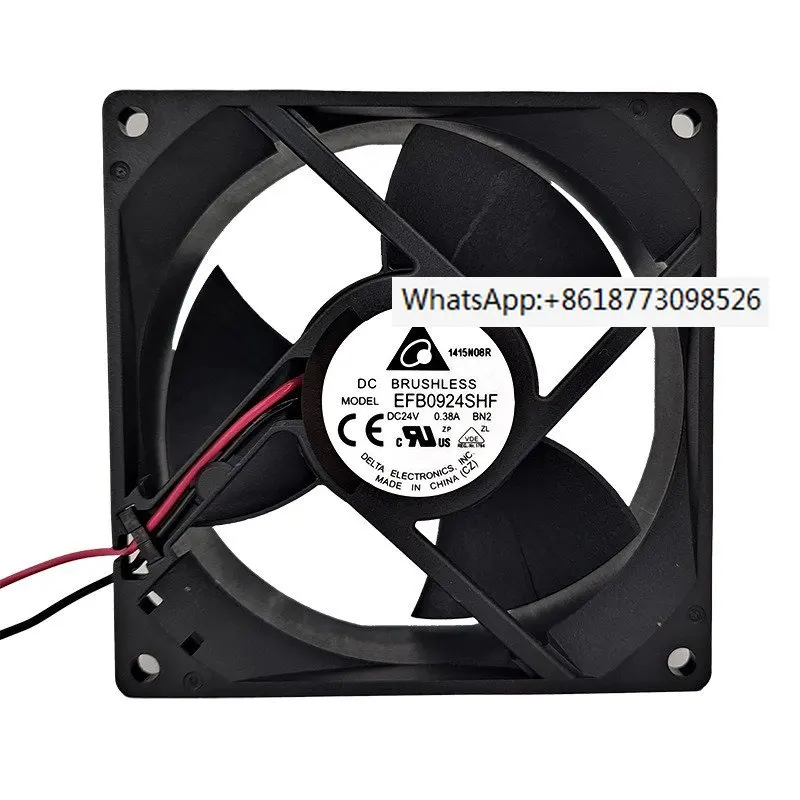 EFB0824/0924VHF/SHF/HHE/EHF Delta 9cm high air volume dual ball frequency converter cooling fan
EFB0824/0924VHF/SHF/HHE/EHF Delta 9cm high air volume dual ball frequency converter cooling fan