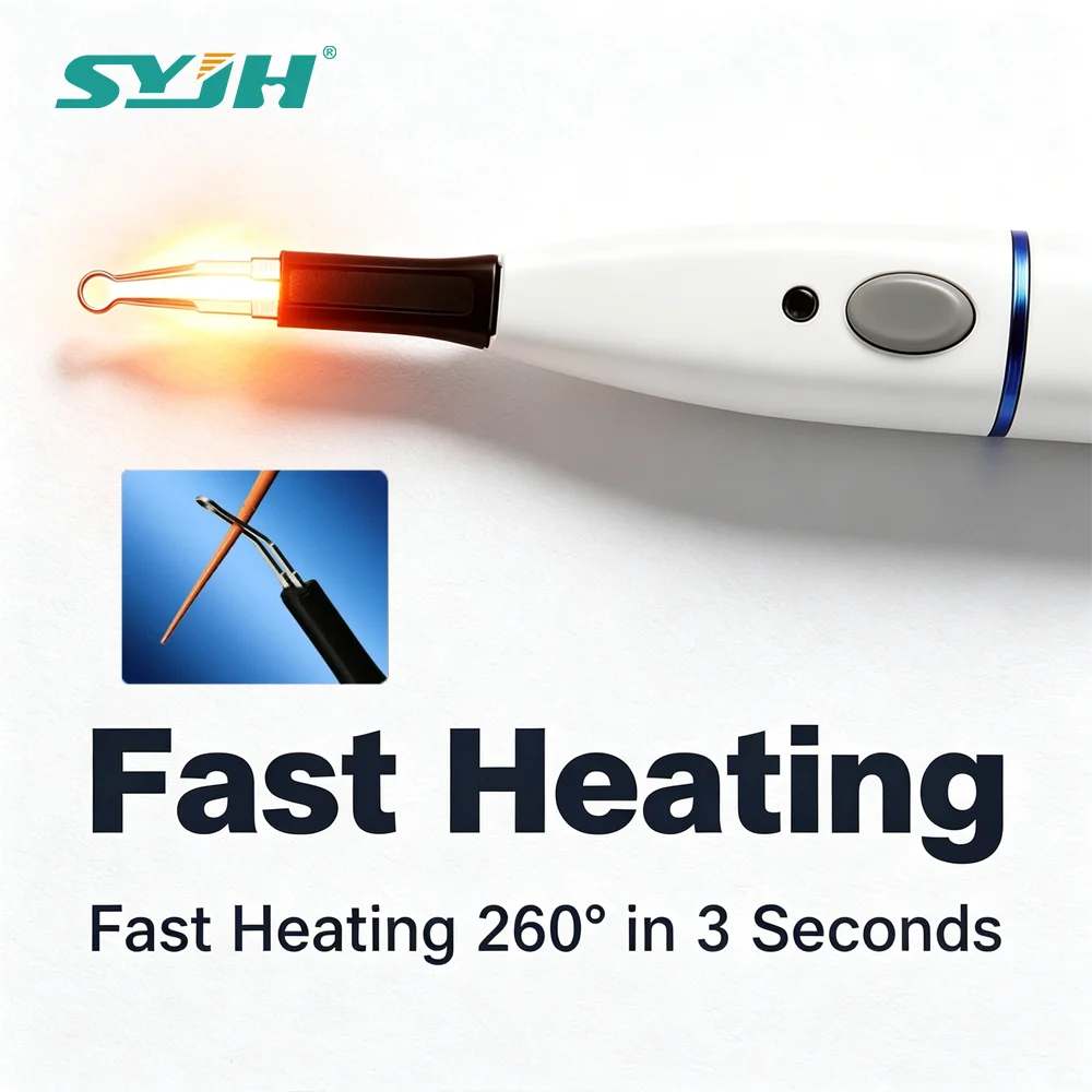 SYJH Dental Rapid Heating Gutta Percha Cutter Wireless Hot Melt Knife with 4 Tips for Tooth Gum Endodontics Dentistry Tools
SYJH Dental Rapid Heating Gutta Percha Cutter Wireless Hot Melt Knife with 4 Tips for Tooth Gum Endodontics Dentistry Tools