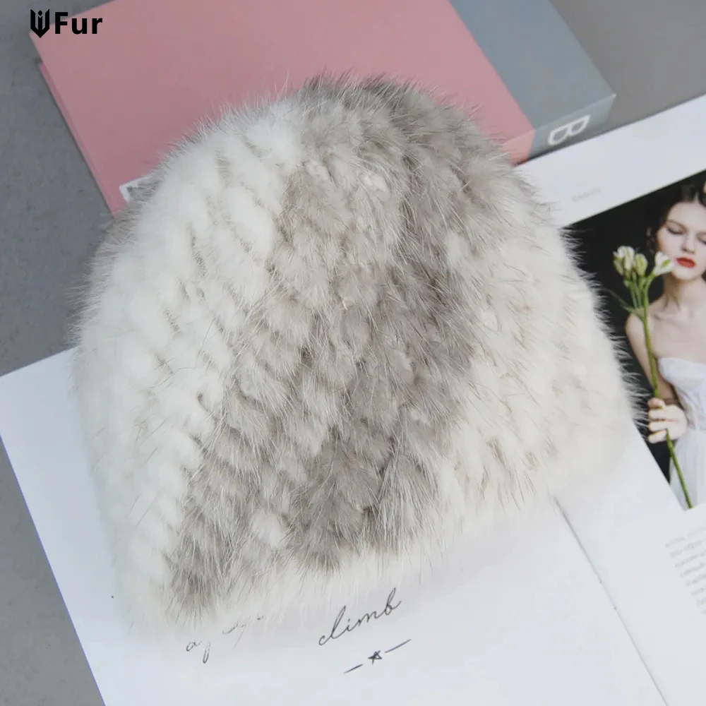 Hot Sale Real Mink Fur Hat Luxury Women Winter Knitted Mink Fur Beanies Cap Handmade New Thick Female Warm Real Mink Fur Cap
Hot Sale Real Mink Fur Hat Luxury Women Winter Knitted Mink Fur Beanies Cap Handmade New Thick Female Warm Real Mink Fur Cap