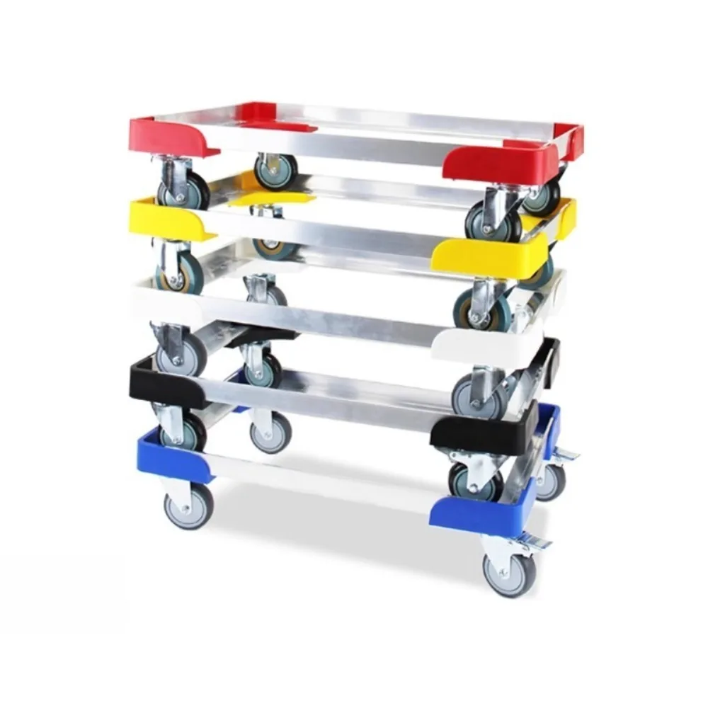 Customized aluminum alloy turnover box push tool 4 wheel mobile shelf handling push and pull car
Customized aluminum alloy turnover box push tool 4 wheel mobile shelf handling push and pull car