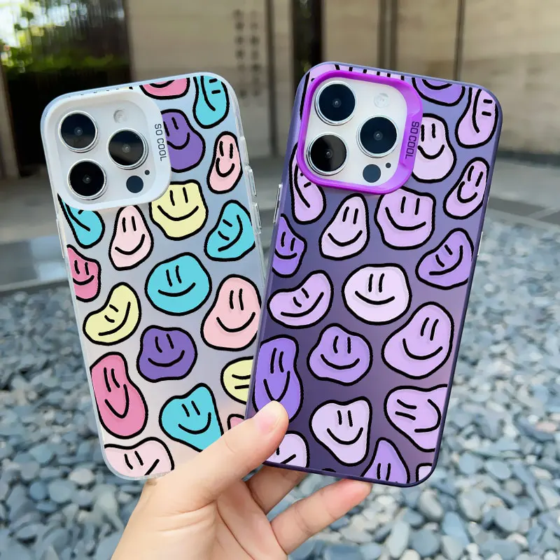 Cute Cartoon Smile Face Laser Phone Case For Iphone 16 Pro Max 13 Mini 12 Pro Max 15 14 Plus Pro Max 11 Shockproof Back Covers
Cute Cartoon Smile Face Laser Phone Case For Iphone 16 Pro Max 13 Mini 12 Pro Max 15 14 Plus Pro Max 11 Shockproof Back Covers