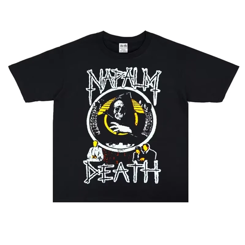 2025 Summer Metal Rock Band Napalm Death Printed Men's Women's Short Sleeve T-shirt Casual High Quality Men's Vintage T-shirt
2025 Summer Metal Rock Band Napalm Death Printed Men's Women's Short Sleeve T-shirt Casual High Quality Men's Vintage T-shirt