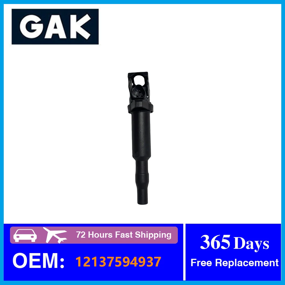 GAK Ignition Coil 12137594937 12138647689 12138657273 For BMW E81 E87 E88 E82 E90 E92 E93 E60 Car Replacement Parts
GAK Ignition Coil 12137594937 12138647689 12138657273 For BMW E81 E87 E88 E82 E90 E92 E93 E60 Car Replacement Parts