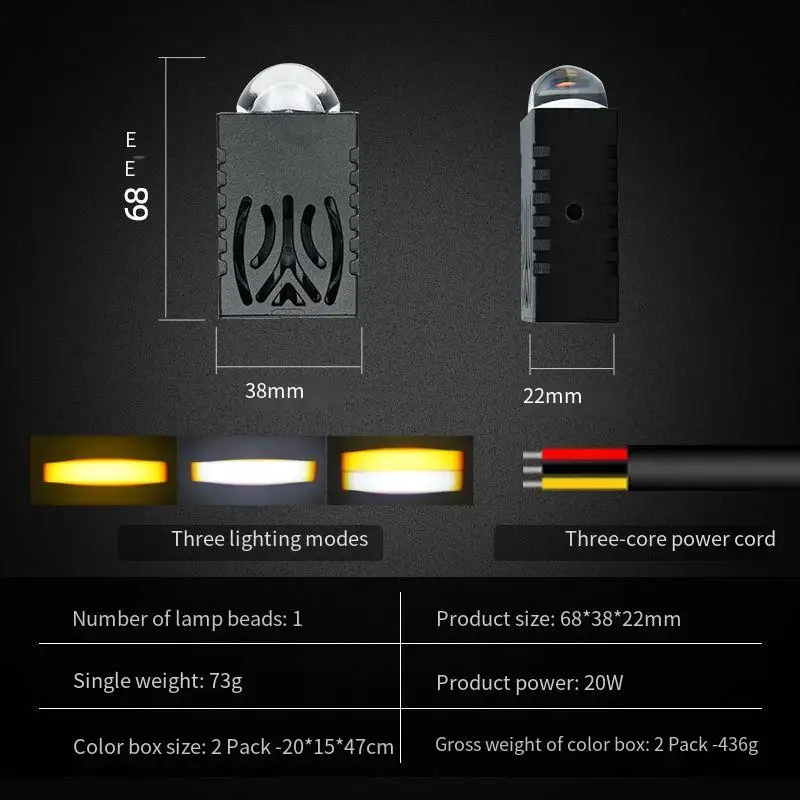 12V 20W Dual Color LED Grille Driving Light 3000K Yellow 6000K White Fog Lamp For Car Motorcycle Waterproof Spotlight
12V 20W Dual Color LED Grille Driving Light 3000K Yellow 6000K White Fog Lamp For Car Motorcycle Waterproof Spotlight