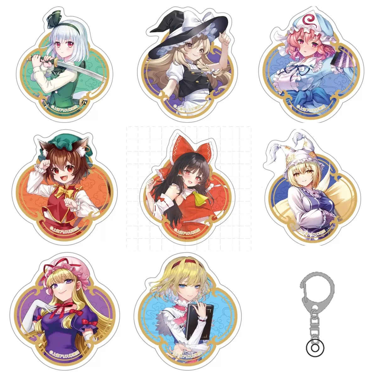 Game Touhou Project Keychain Doll Anime Hakurei Reimu Saigyouji Yuyuko Konpaku Youmu Acrylic Keyring Pendant for Gift
Game Touhou Project Keychain Doll Anime Hakurei Reimu Saigyouji Yuyuko Konpaku Youmu Acrylic Keyring Pendant for Gift