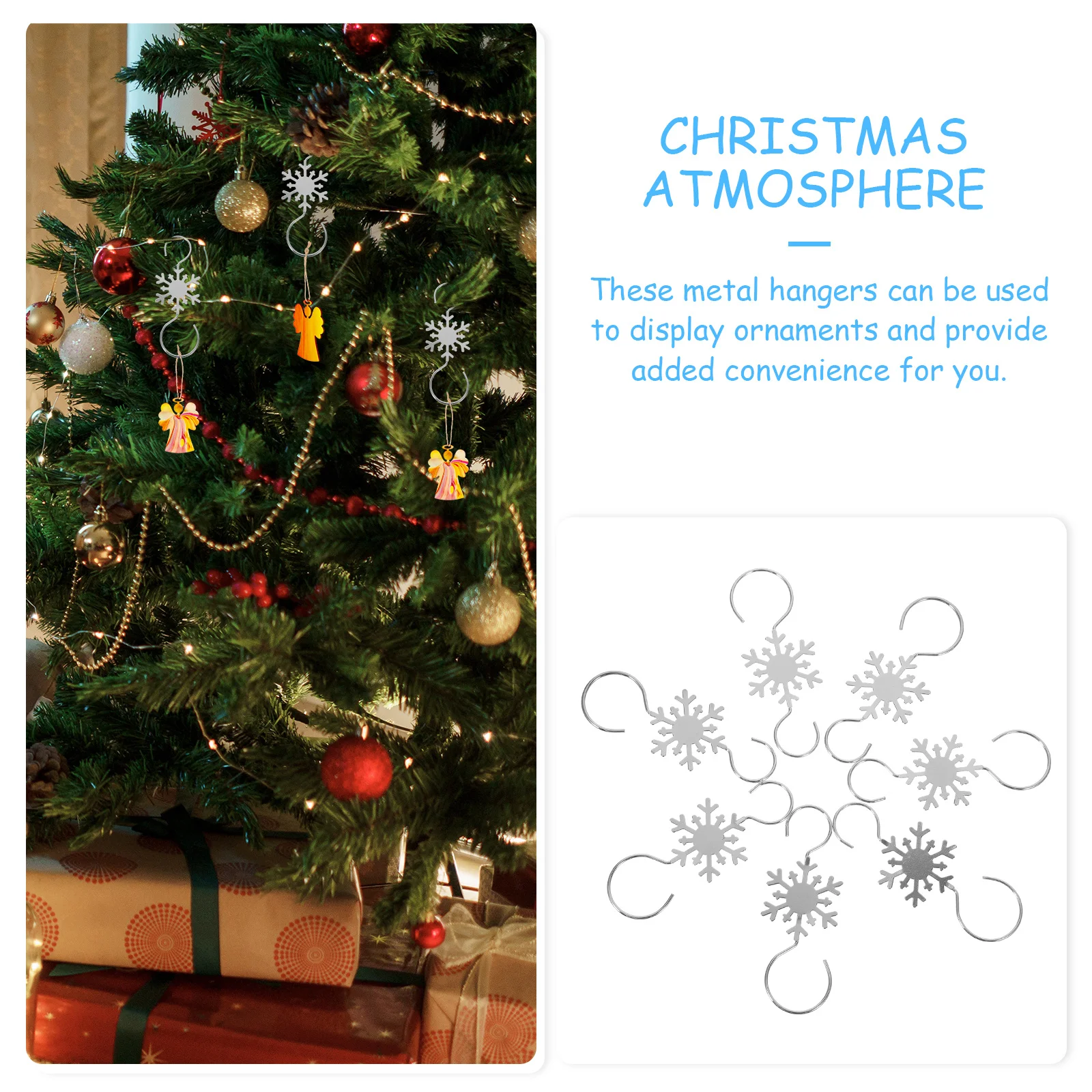 10Pcs Christmas Ornament Hooks Metal Hanging Hooks Xmas Stocking Hangers Reusable Gift Hangers for Fireplace Decorations
10Pcs Christmas Ornament Hooks Metal Hanging Hooks Xmas Stocking Hangers Reusable Gift Hangers for Fireplace Decorations