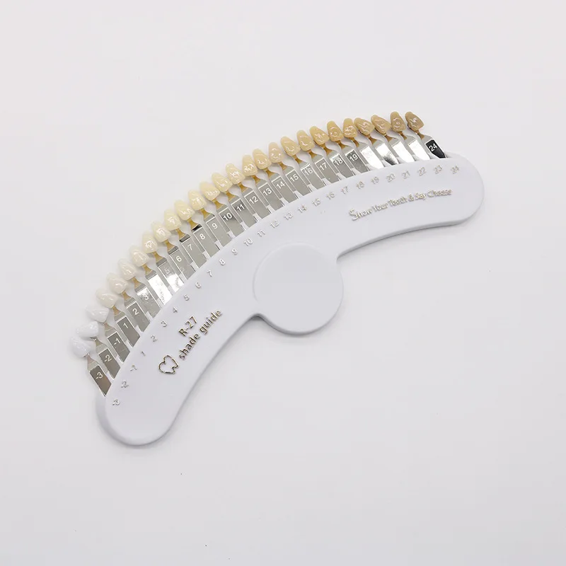 Teeth Cold Light Whitening Color Chart 27-Color Teeth Color Chart Veneer Color Chart Cosmetic Teeth Comparison 
Teeth Cold Light Whitening Color Chart 27-Color Teeth Color Chart Veneer Color Chart Cosmetic Teeth Comparison