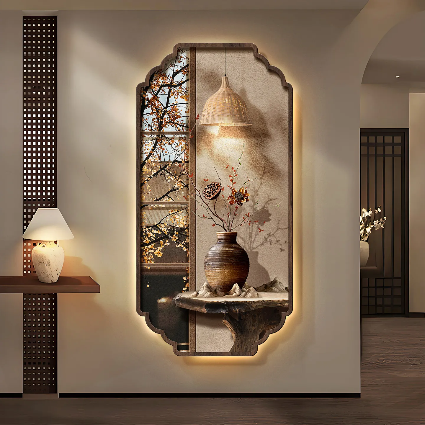 Entrance decoration painting, high-end feeling, living room corridor, corridor wall lamp painting, new Chinese style hanging pai
Entrance decoration painting, high-end feeling, living room corridor, corridor wall lamp painting, new Chinese style hanging pai