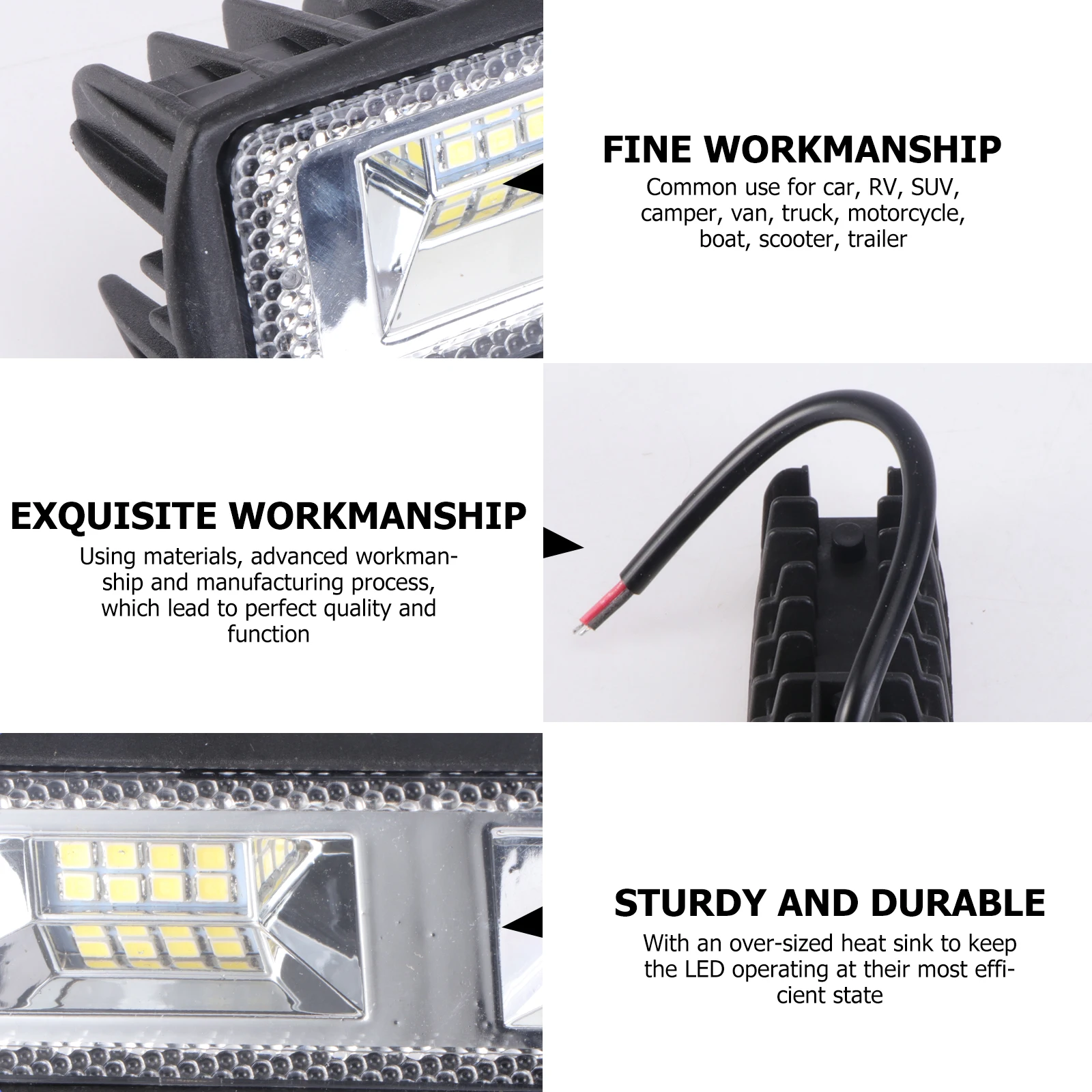 16LED Work Lights Waterproof Lamp Off-road Vehicle Engineering Car Dome Double Row
16LED Work Lights Waterproof Lamp Off-road Vehicle Engineering Car Dome Double Row