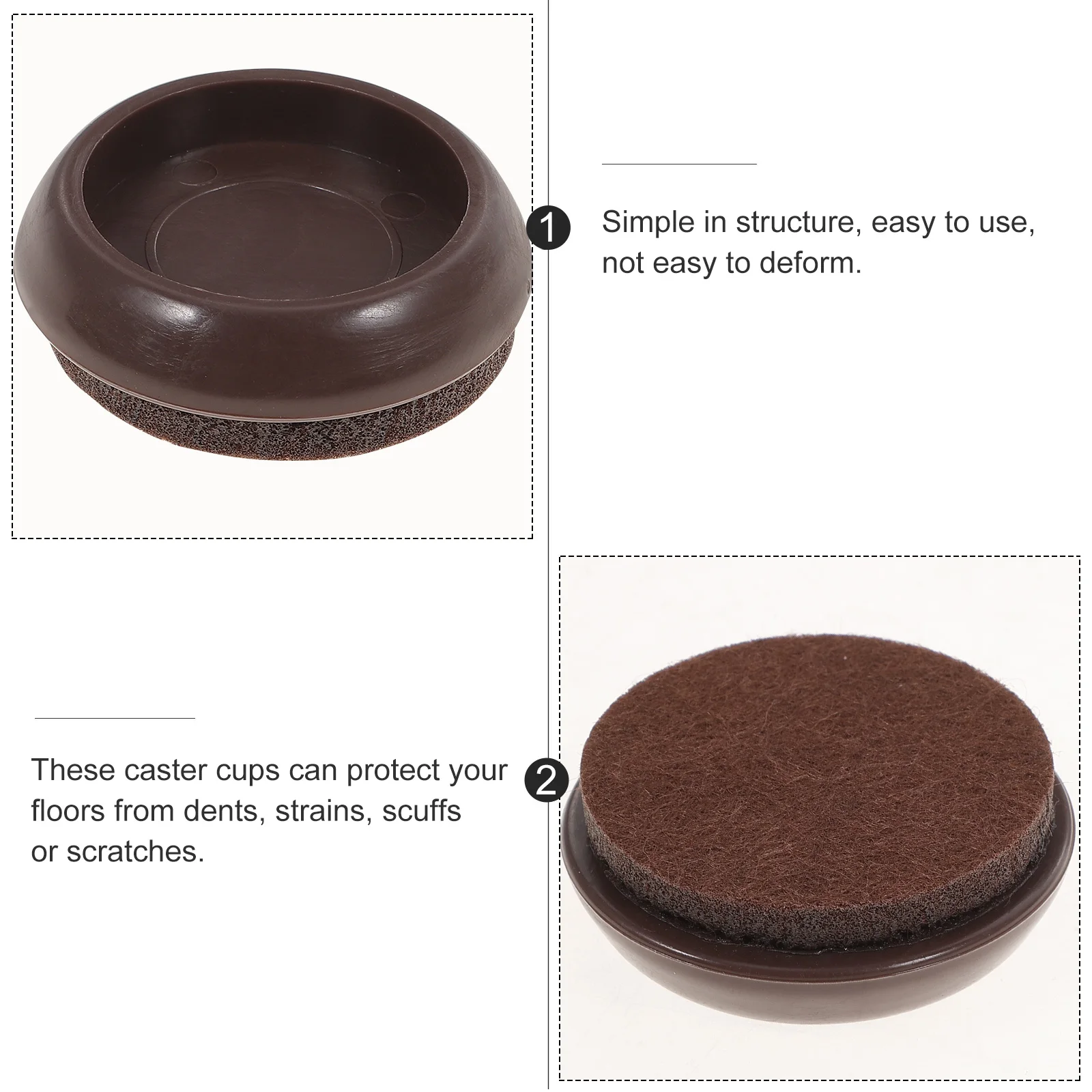 10pcs Caster Cups Non-Slip Floor Protectors Felt Chair Stopper niture Pads For Hardwood Bed Piano Recliner Dresser Sofa
10pcs Caster Cups Non-Slip Floor Protectors Felt Chair Stopper niture Pads For Hardwood Bed Piano Recliner Dresser Sofa
