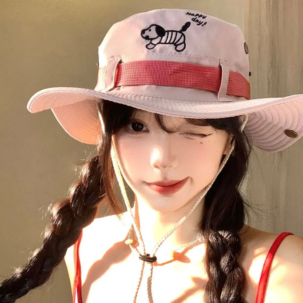 Fashion Big Brim Western Cowboy Hat Visor Korean Style Puppy Bucket Hat Y2K Sun Protection Hat Sunscreen Fisherman Hat Travel
Fashion Big Brim Western Cowboy Hat Visor Korean Style Puppy Bucket Hat Y2K Sun Protection Hat Sunscreen Fisherman Hat Travel