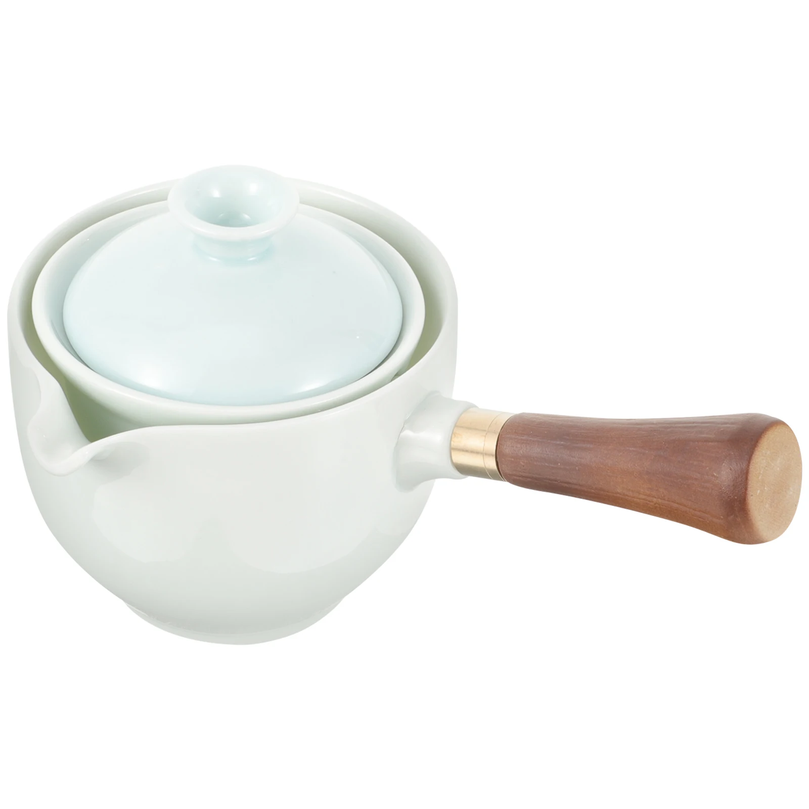 Ceramic Side Handle Teapot 360 Degree Rotatable Anti Scald Kettle Wood Material Practical Household Tea Pot Portable
Ceramic Side Handle Teapot 360 Degree Rotatable Anti Scald Kettle Wood Material Practical Household Tea Pot Portable