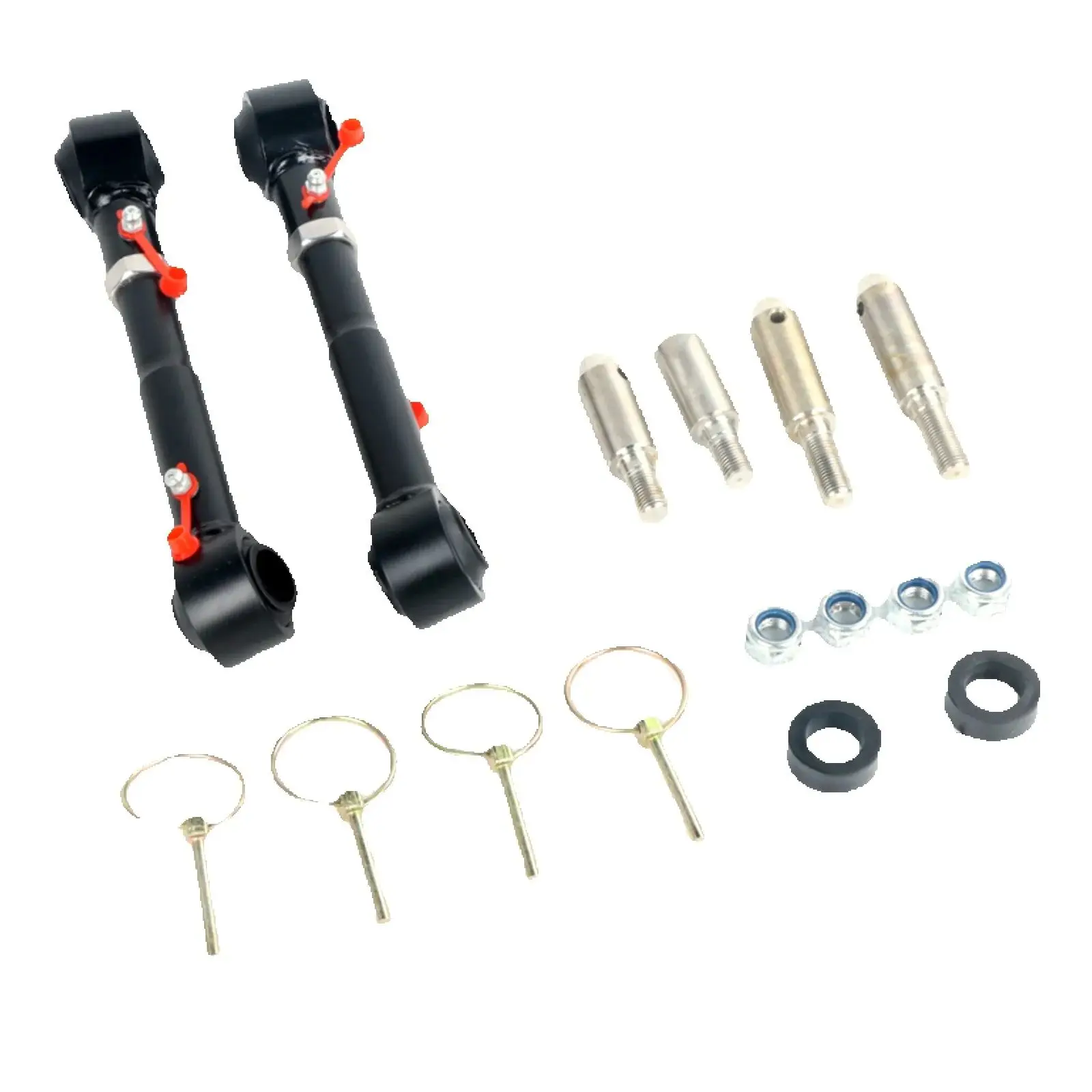 2pcs Front Swaybar Quicker Disconnect System for 2007-2018 Wranglers 2.5"-6.0" Lift Alloy Steel
2pcs Front Swaybar Quicker Disconnect System for 2007-2018 Wranglers 2.5"-6.0" Lift Alloy Steel