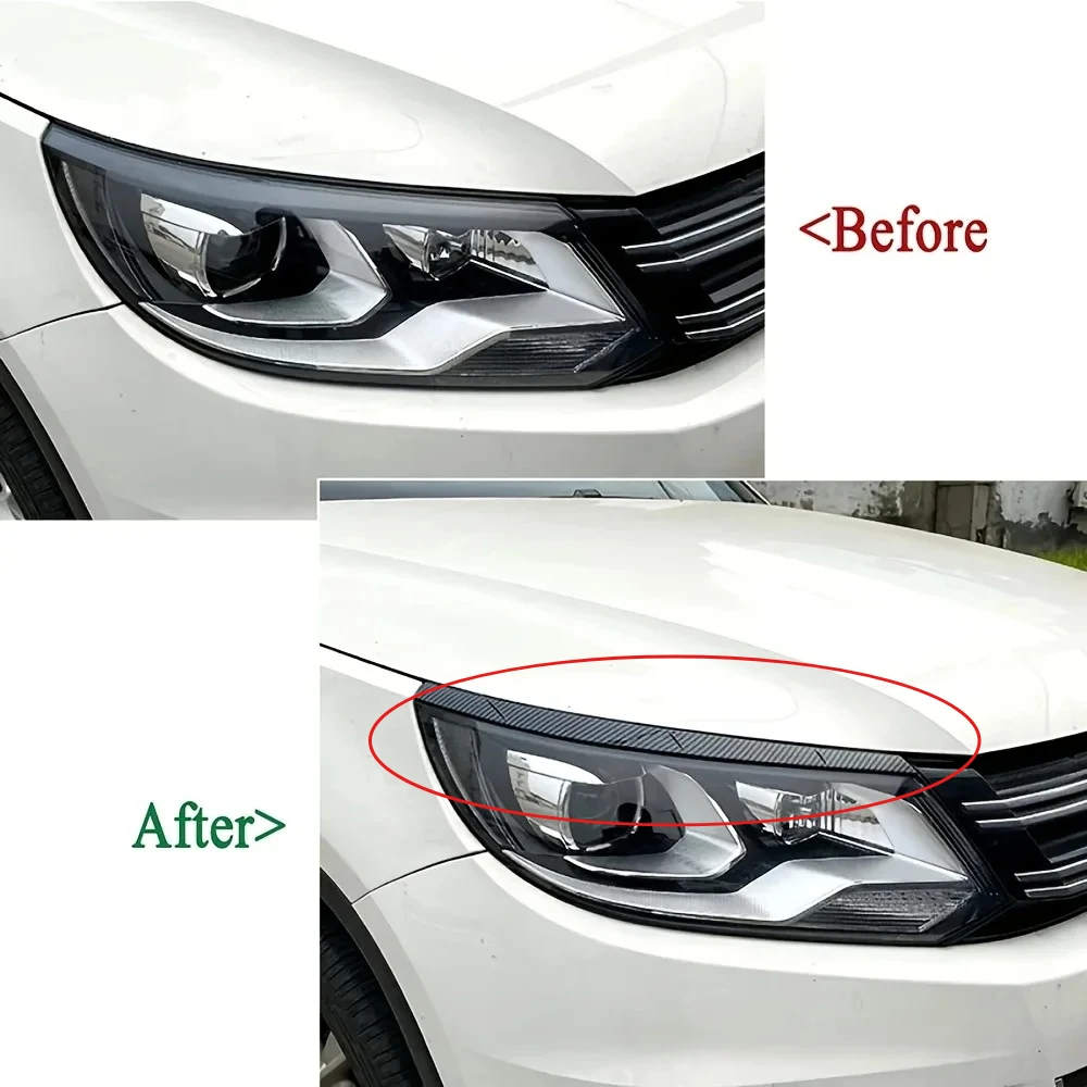 For Volkswagen Tiguan MK1 2011-2016 Car Front Headlight EyebrowsEyelids Cover Trim Parts Auto Body Kits Car Accessories
For Volkswagen Tiguan MK1 2011-2016 Car Front Headlight EyebrowsEyelids Cover Trim Parts Auto Body Kits Car Accessories