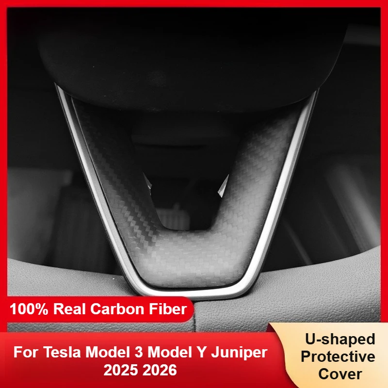 Нашивка на руль для Tesla Model 3 Model Y Juniper 2025 2026 100% настоящее углеродное волокно, U-образный защитный чехол на руль
Нашивка на руль для Tesla Model 3 Model Y Juniper 2025 2026 100% настоящее углеродное волокно, U-образный защитный чехол на руль