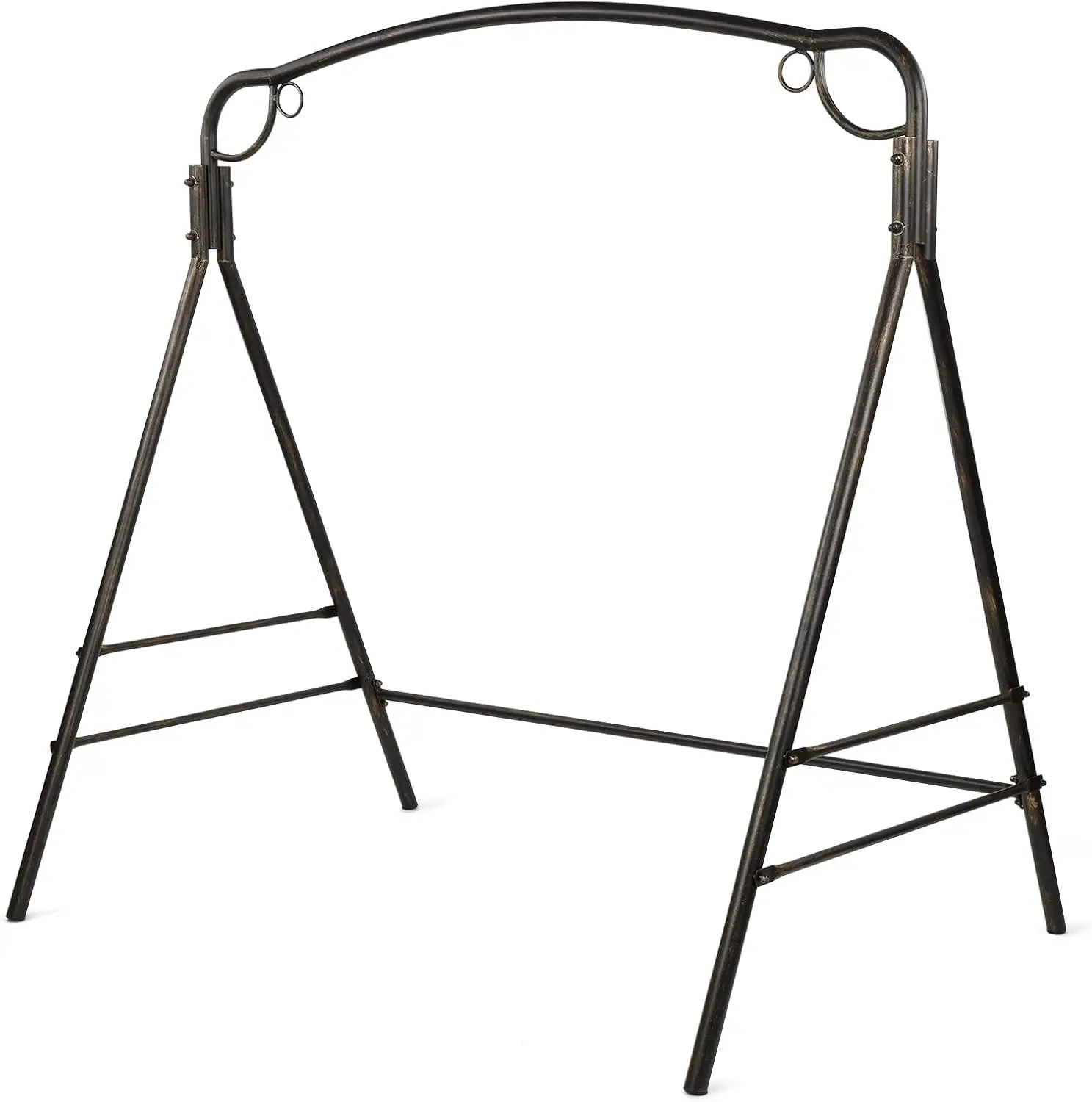 Upgraded Metal Porch Swing Stand with Antique Bronze Finish, Heavy Duty 660 LBS Weight Capacity Steel Swing Frame with Extra
Upgraded Metal Porch Swing Stand with Antique Bronze Finish, Heavy Duty 660 LBS Weight Capacity Steel Swing Frame with Extra