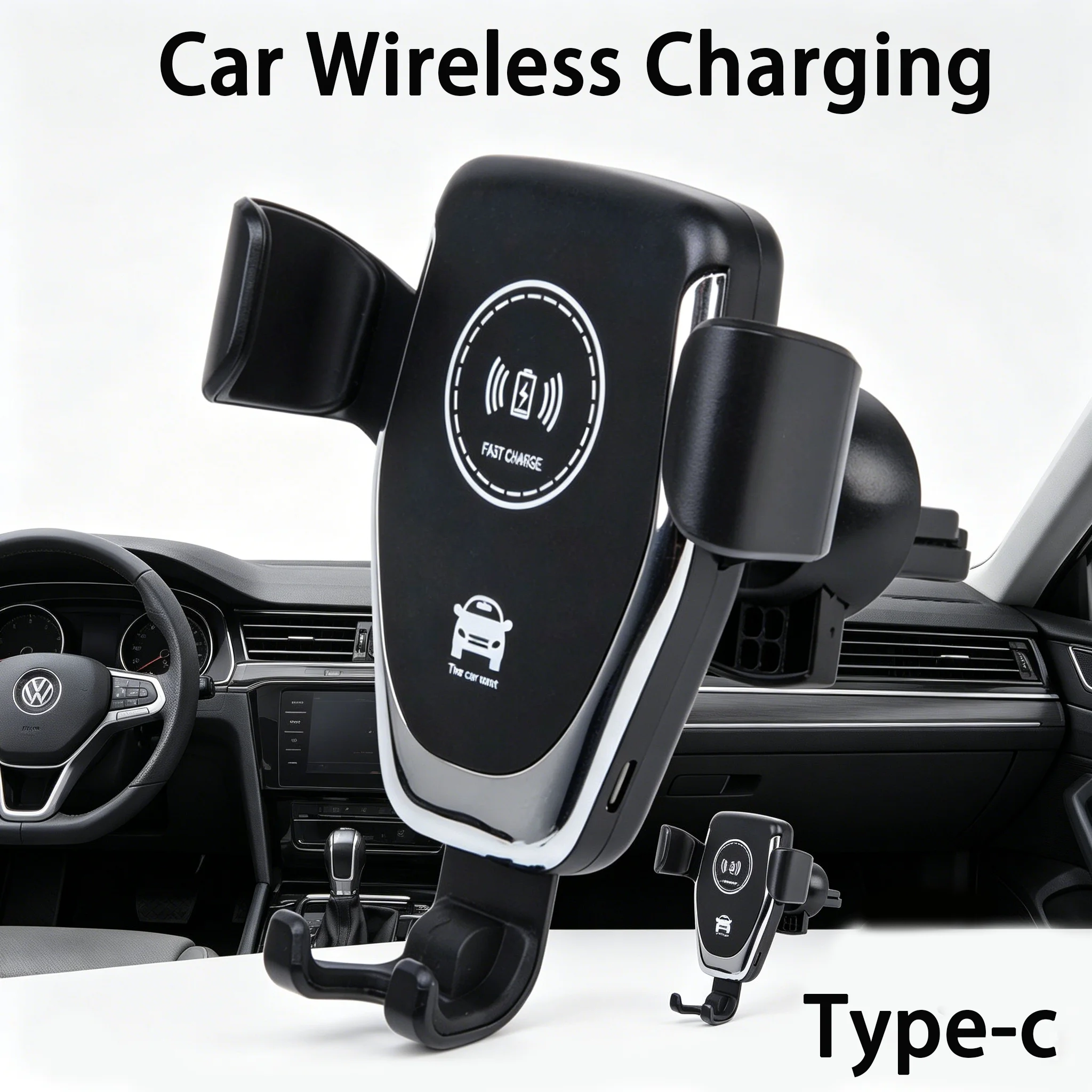 Gravity Induction Fast Wireless Car Charger, Air Vent Auto-Clamping Phone Holder Stand, Universal Mount Compatible with iPhone
Gravity Induction Fast Wireless Car Charger, Air Vent Auto-Clamping Phone Holder Stand, Universal Mount Compatible with iPhone