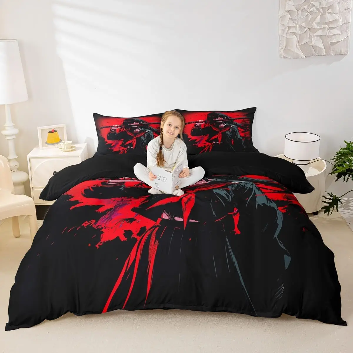 Japanese Anime Bedding Set Queen Size Kids Japan Cherry Blossom Floral Duvet Cover For Girls Red Black Bed
Japanese Anime Bedding Set Queen Size Kids Japan Cherry Blossom Floral Duvet Cover For Girls Red Black Bed