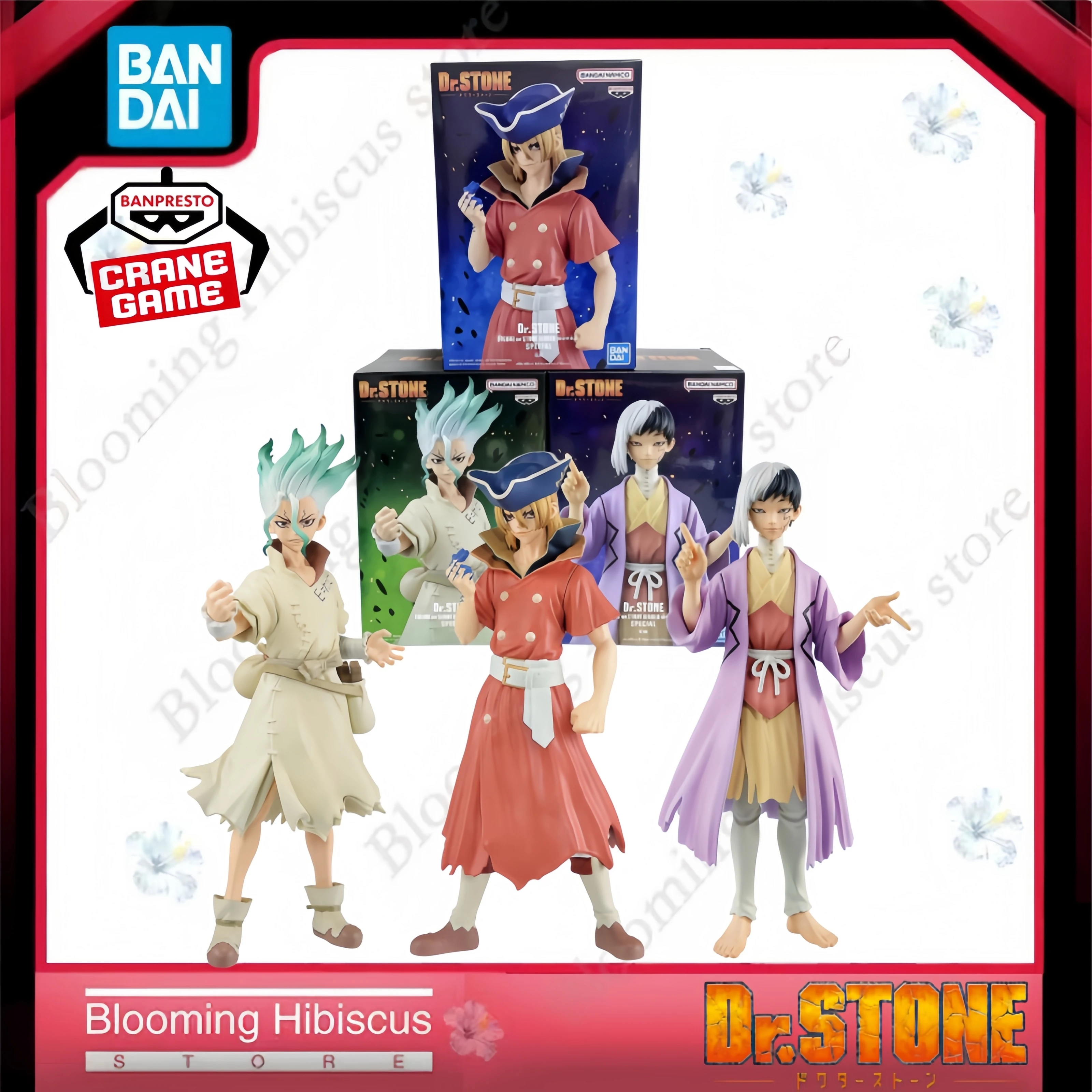 Authentic Bandai Banpresto Dr.STONE Ishigami Senku Asagiri Gen Nanami Ryusui 3pcs Set 18cm Prize Figure Model In Stock
Authentic Bandai Banpresto Dr.STONE Ishigami Senku Asagiri Gen Nanami Ryusui 3pcs Set 18cm Prize Figure Model In Stock