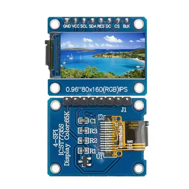 HD 65K Color Display 0.96 Inch IPS Screen with SPI Interface for Smart Wearable Devices
HD 65K Color Display 0.96 Inch IPS Screen with SPI Interface for Smart Wearable Devices