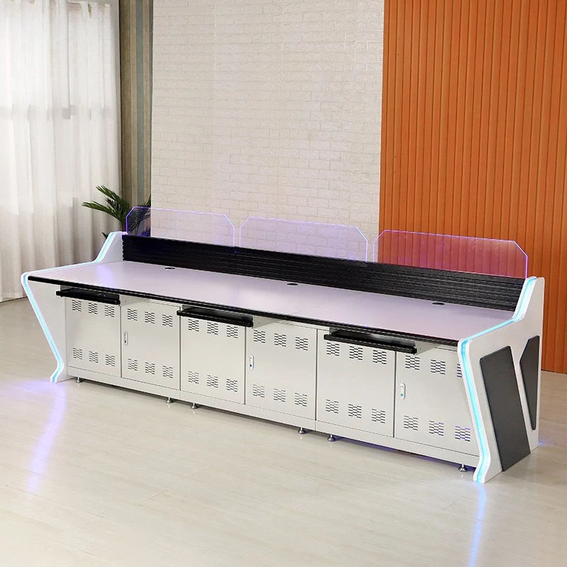 Modern Sense of Technology Console Command Console Podium Training Room Computer Work Platform Stainless Steel Solid Wood
Modern Sense of Technology Console Command Console Podium Training Room Computer Work Platform Stainless Steel Solid Wood