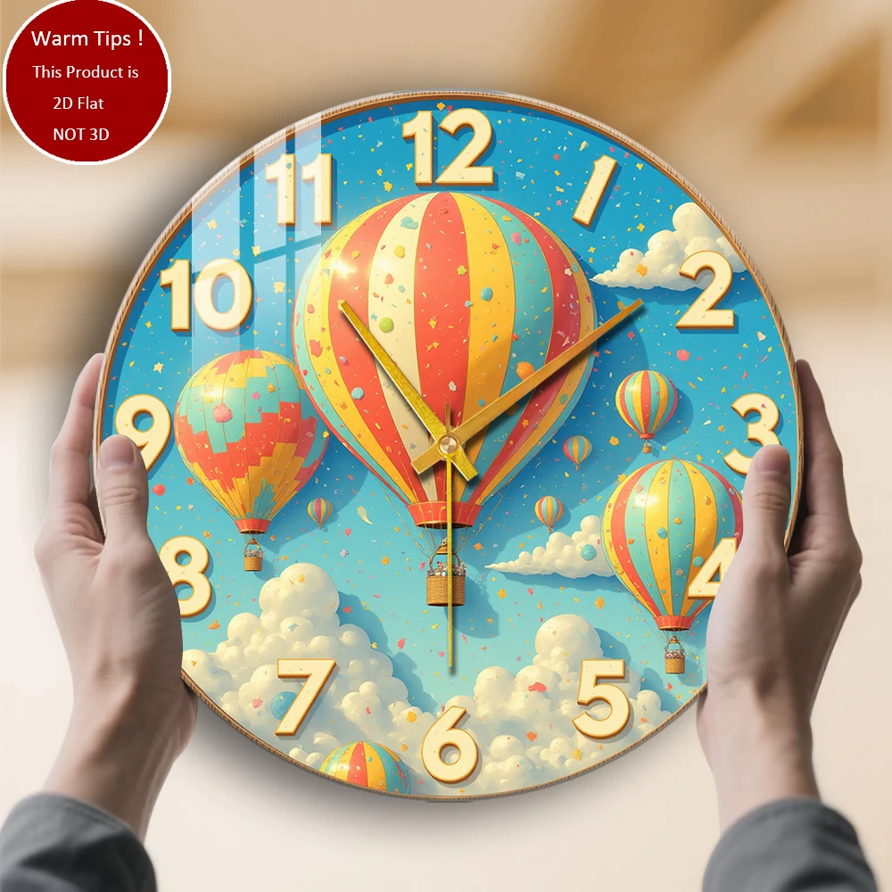 Настенные часы из закаленного стекла, воздушные шары, небесные облака, конфетти, подходят для домашнего декора стен или настольного дисплея
Настенные часы из закаленного стекла, воздушные шары, небесные облака, конфетти, подходят для домашнего декора стен или настольного дисплея