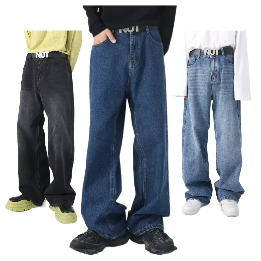 Simple Ins Y2K Jeans Men Loose Retro Straight Denim Trousers High Waist Classic Cowboy Pants Man
Simple Ins Y2K Jeans Men Loose Retro Straight Denim Trousers High Waist Classic Cowboy Pants Man