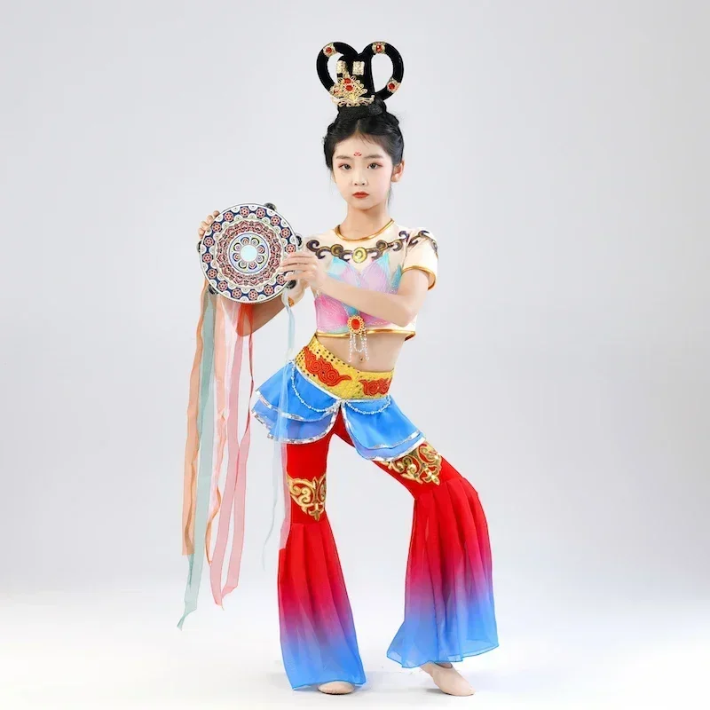 Chinese Ancient Folk Dance Costume Girl Yangko Dancewear Traditional Drum Stage Dancing Outfit Oriental Performance Clothing
Chinese Ancient Folk Dance Costume Girl Yangko Dancewear Traditional Drum Stage Dancing Outfit Oriental Performance Clothing