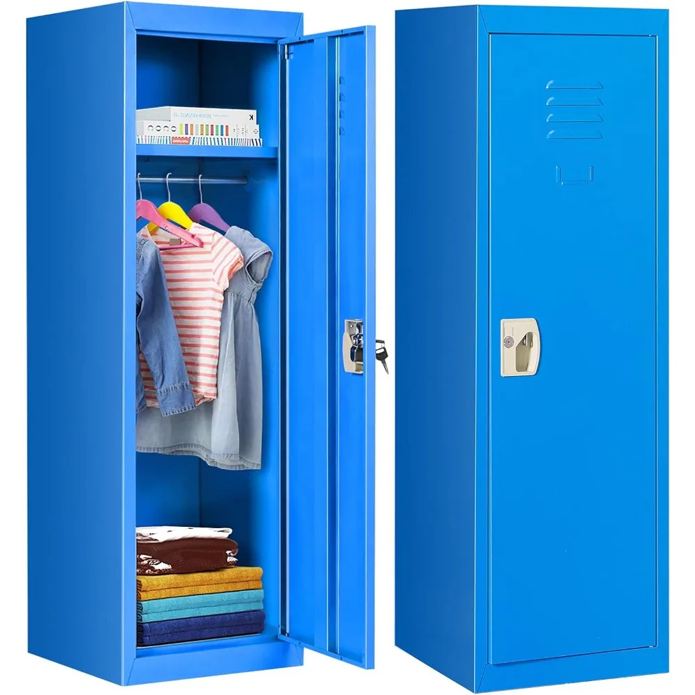 Lockers for Kids Bedroom, Toddler Metal Locker Storage Cabinet for Toys, Clothes & Sports Equipment, Openable Door with 2 Keys
Lockers for Kids Bedroom, Toddler Metal Locker Storage Cabinet for Toys, Clothes & Sports Equipment, Openable Door with 2 Keys